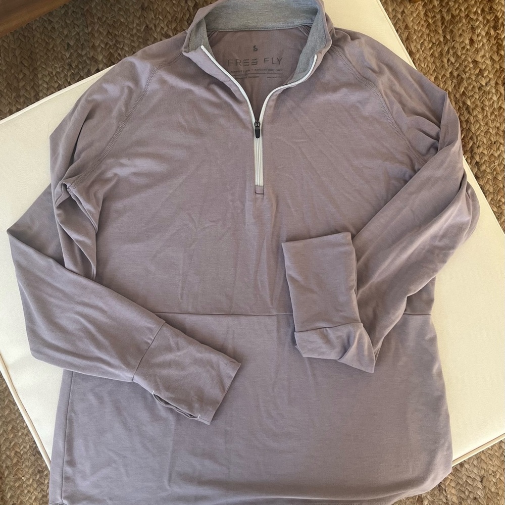 Free Fly Lavender Quarter-Zip Pullover